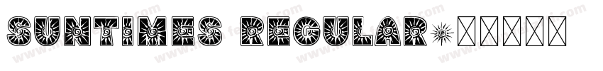 SunTimes Regular字体转换
